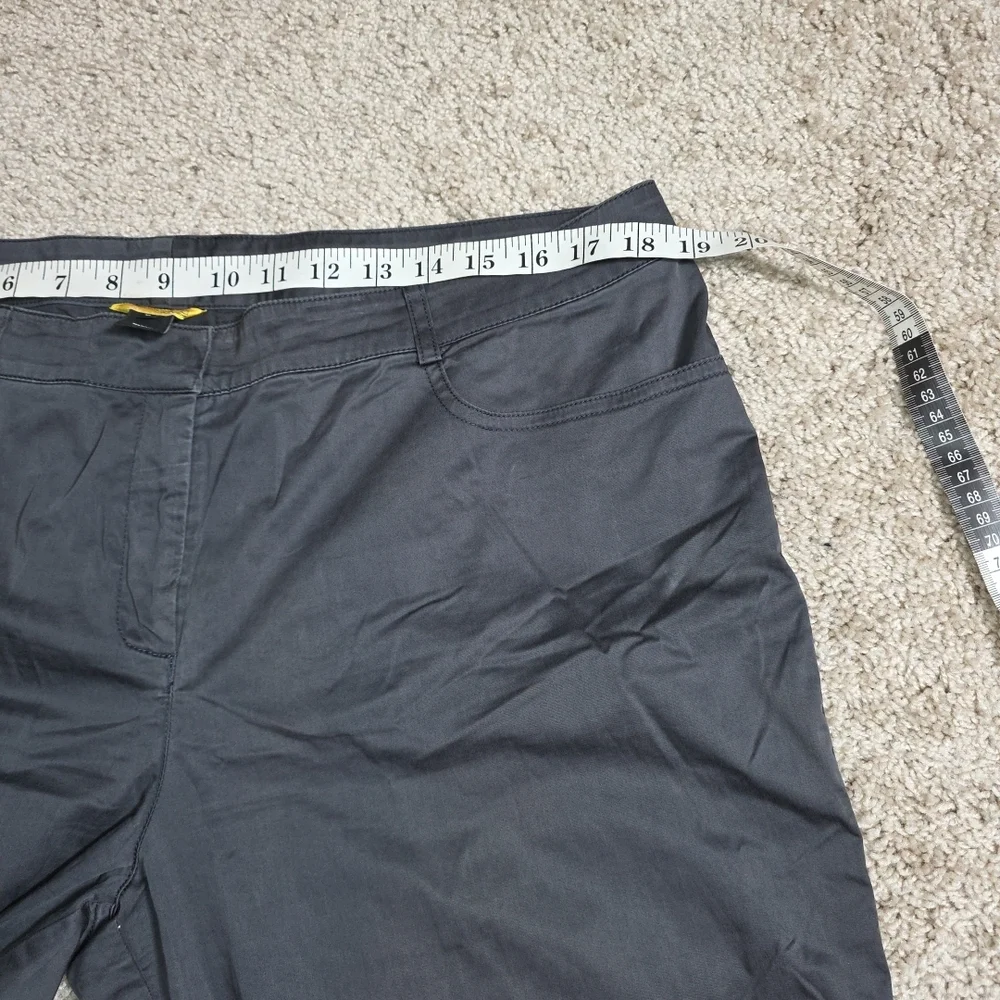 Womans SoCa St. John Awesome Gray Stretch Pants Zip Back Pockets Size 16 - Picture 4 of 6